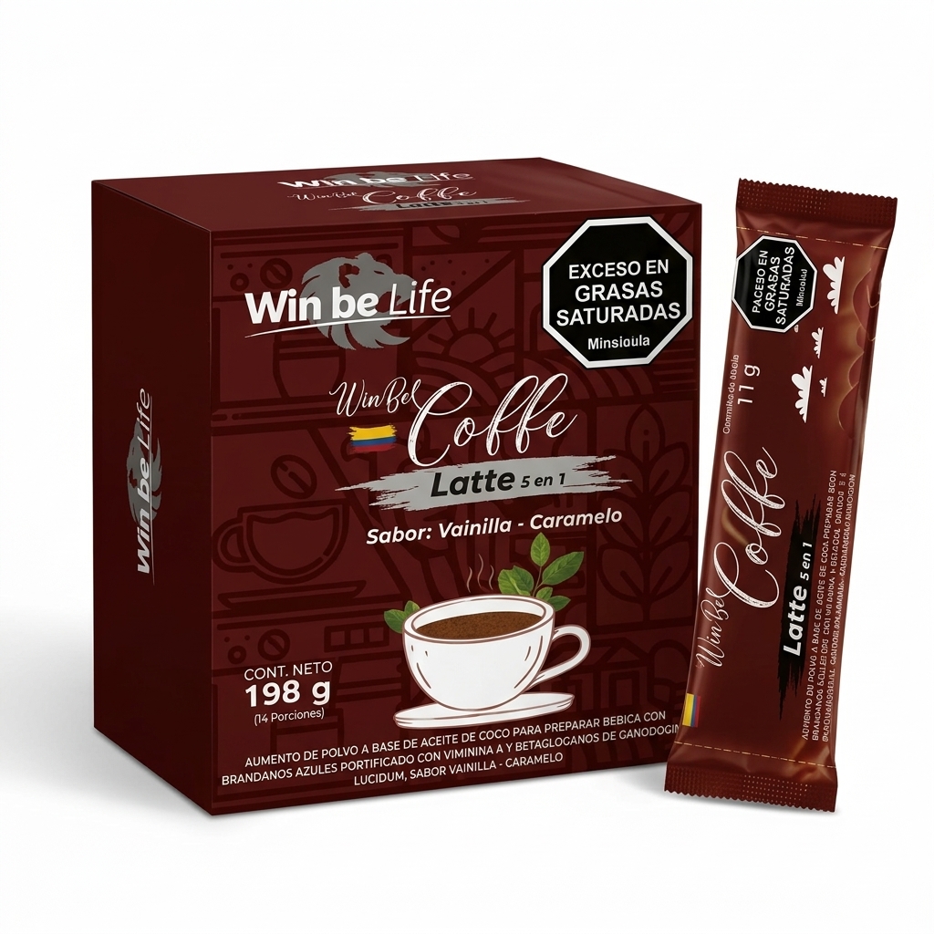 Café Win Be Life Latte 5 en 1 Vainilla Caramelo